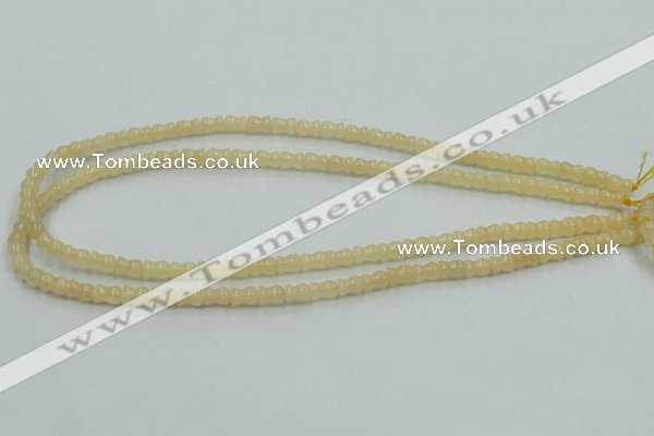 CYJ63 15.5 inches 6*7mm vase-shaped yellow jade gemstone beads wholesale