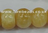 CYJ68 15.5 inches 18*25mm rondelle yellow jade beads wholesale