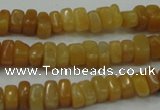 CYJ70 15.5 inches 5*8mm nuggets yellow jade beads wholesale