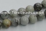 CYQ04 15.5 inches 10mm round natural pyrite quartz beads wholesale