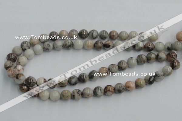 CYQ05 15.5 inches 12mm round natural pyrite quartz beads wholesale