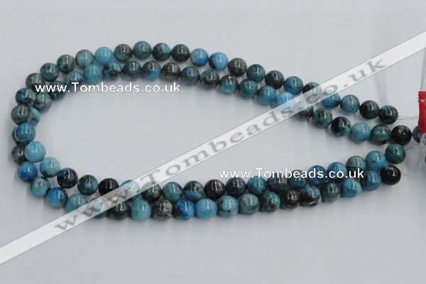 CYQ53 15.5 inches 10mm round dyed pyrite quartz beads wholesale