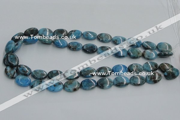 CYQ55 15.5 inches 13*18mm oval dyed pyrite quartz beads wholesale