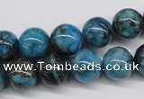 CYQ65 15.5 inches 12mm round dyed pyrite quartz beads wholesale