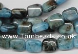 CYQ68 15.5 inches 8*10mm rectangle dyed pyrite quartz beads wholesale