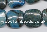 CYQ70 15.5 inches 20*20mm square dyed pyrite quartz beads wholesale