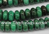 CYQ80 15.5 inches 6*12mm rondelle dyed pyrite quartz beads wholesale