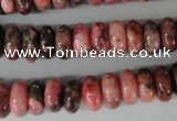 CYQ82 15.5 inches 6*12mm rondelle dyed pyrite quartz beads wholesale