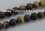 CZJ170 15.5 inches 8mm round iron zebra jasper beads wholesale