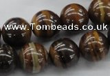 CZJ173 15.5 inches 14mm round iron zebra jasper beads wholesale