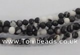 CZJ201 15.5 inches 4mm round black & white zebra jasper beads