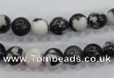 CZJ204 15.5 inches 10mm round black & white zebra jasper beads