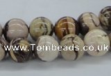 CZJ252 15.5 inches 12mm round zebra jasper beads wholesale