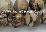 CZJ256 15.5 inches 20mm round zebra jasper beads wholesale