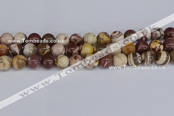 CZJ274 15.5 inches 12mm round zebra jasper beads wholesale