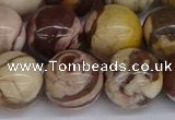 CZJ275 15.5 inches 14mm round zebra jasper beads wholesale