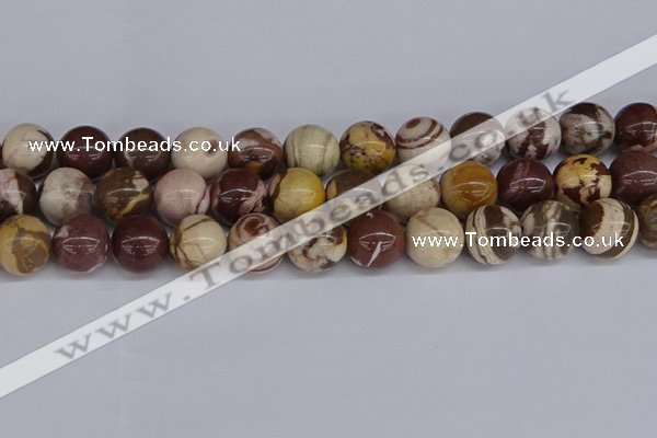 CZJ275 15.5 inches 14mm round zebra jasper beads wholesale