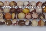 CZJ278 15.5 inches 4mm faceted round zebra jasper beads