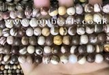 CZJ292 15.5 inches 8mm round brown zebra jasper beads wholesale