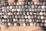 CZJ297 15.5 inches 6mm round pink zebra jasper beads wholesale