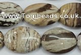 CZJ302 15.5 inches 18*25mm oval zebra jasper beads wholesale