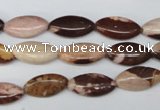 CZJ353 15.5 inches 8*16mm marquise zebra jasper beads wholesale