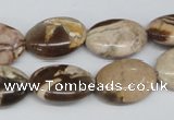 CZJ356 15.5 inches 13*18mm oval zebra jasper beads wholesale