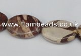 CZJ358 15.5 inches 18*25mm oval zebra jasper beads wholesale