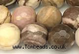 CZJ431 15 inches 8mm faceted round Australian zebra jasper beads