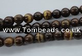 CZJ69 15.5 inches 6mm round iron zebra jasper beads wholesale