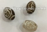 DZI303 10*14mm drum tibetan agate dzi beads wholesale