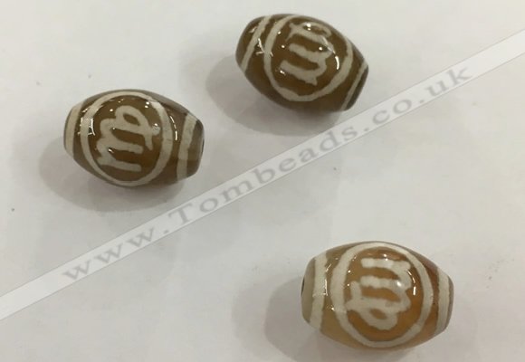 DZI304 10*14mm drum tibetan agate dzi beads wholesale