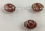 DZI318 10*14mm drum tibetan agate dzi beads wholesale