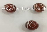 DZI318 10*14mm drum tibetan agate dzi beads wholesale