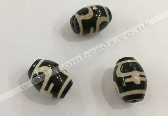 DZI326 10*14mm drum tibetan agate dzi beads wholesale