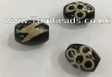 DZI332 10*14mm drum tibetan agate dzi beads wholesale