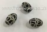 DZI334 10*14mm drum tibetan agate dzi beads wholesale