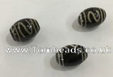 DZI344 10*14mm drum tibetan agate dzi beads wholesale