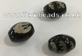 DZI353 10*14mm drum tibetan agate dzi beads wholesale