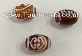 DZI367 10*14mm drum tibetan agate dzi beads wholesale