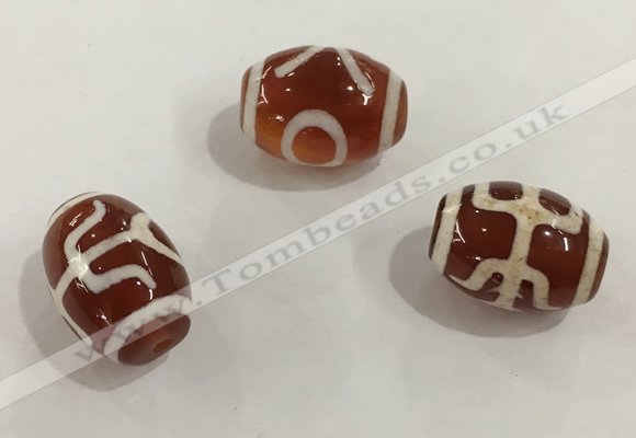 DZI368 10*14mm drum tibetan agate dzi beads wholesale