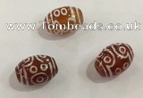 DZI373 10*14mm drum tibetan agate dzi beads wholesale