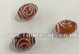 DZI377 10*14mm drum tibetan agate dzi beads wholesale