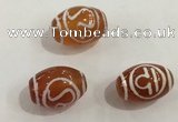 DZI378 10*14mm drum tibetan agate dzi beads wholesale