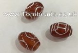 DZI379 10*14mm drum tibetan agate dzi beads wholesale