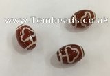 DZI391 10*14mm drum tibetan agate dzi beads wholesale