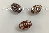 DZI397 10*14mm drum tibetan agate dzi beads wholesale