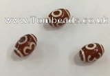 DZI400 10*14mm drum tibetan agate dzi beads wholesale