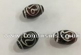 DZI409 10*14mm drum tibetan agate dzi beads wholesale