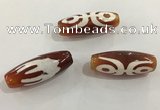 DZI424 10*28mm drum tibetan agate dzi beads wholesale